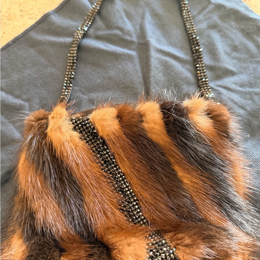 Daniel Swarovski Paris women’s Mink handbag